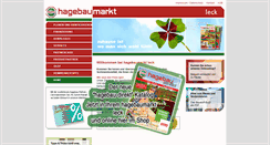 Desktop Screenshot of hagebaumarkt-leck.de